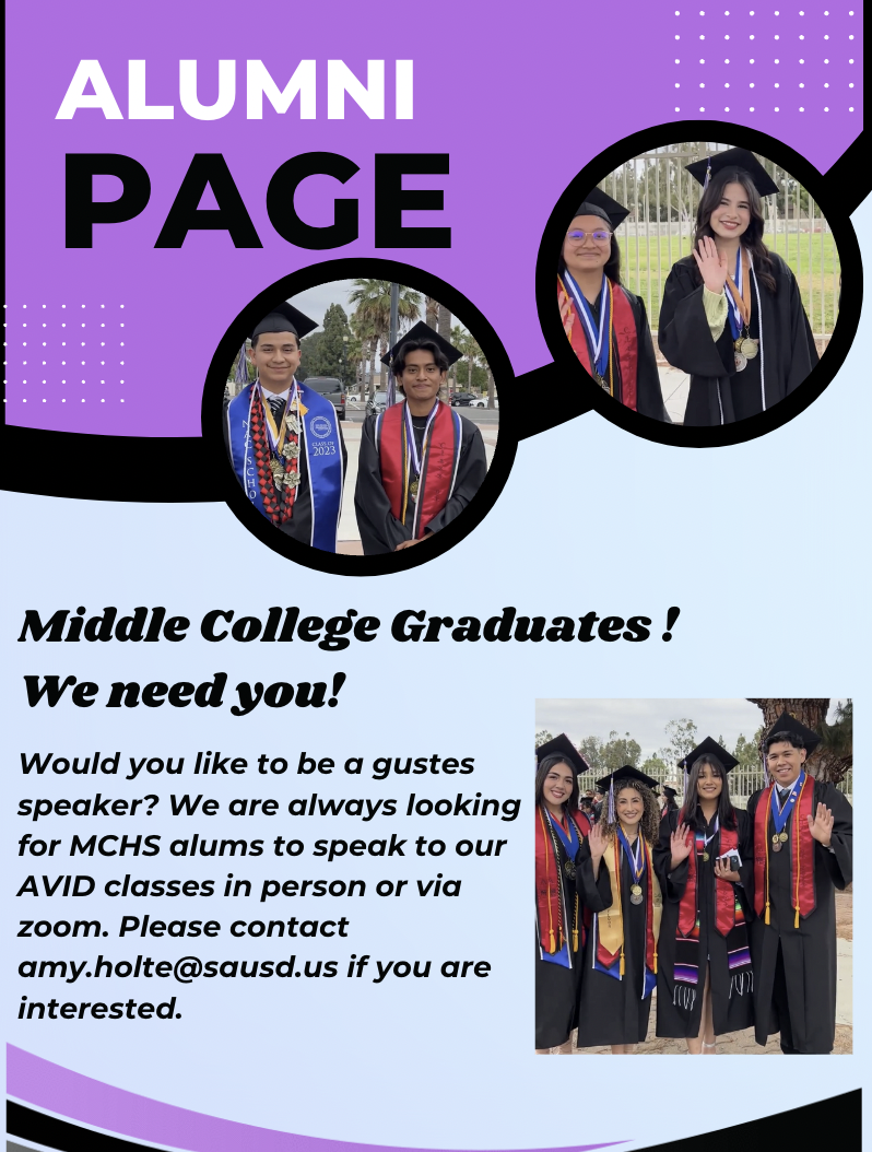 Alumni Speakers Needed